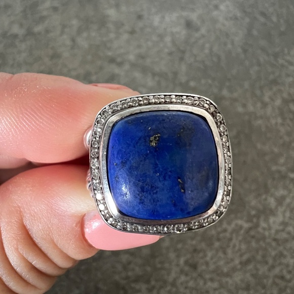David Yurman Lapis 14 mm Albion ring. Size 7 - Picture 6 of 6